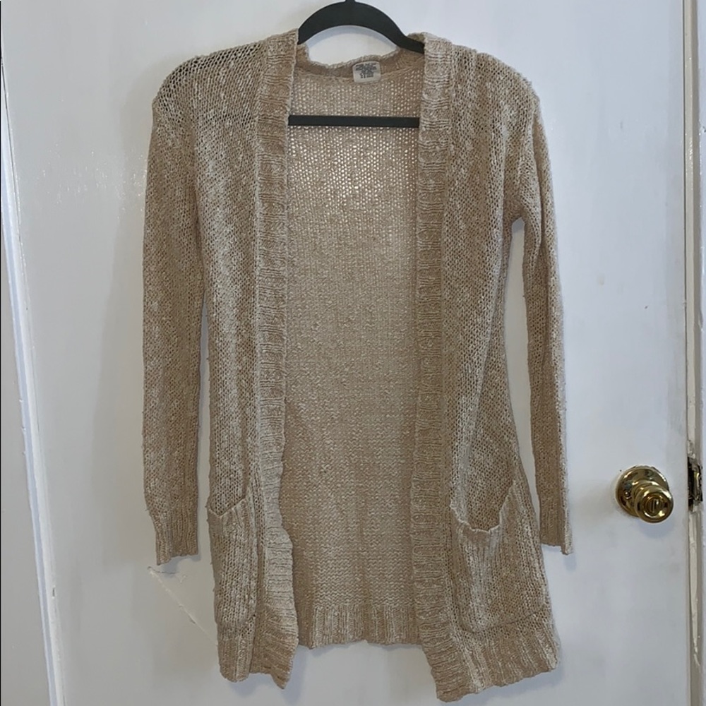 Tan cardigan